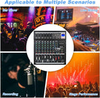 Dj Mixers 8 Channel Audio Mixer Sound Board - Image 6