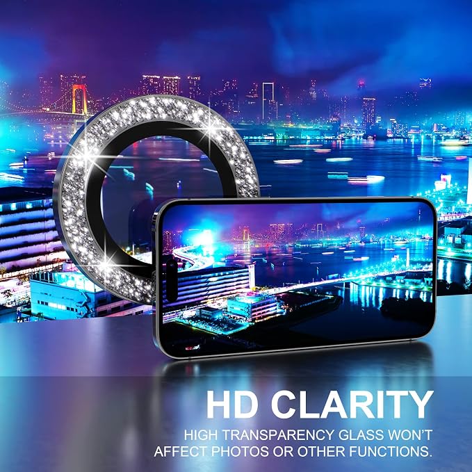Choiche [3+1 for iPhone 14 Pro/iPhone 14 Pro Max Camera Lens Protector Bling - Image 5