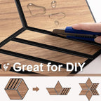 Mollywell Hexagon Acoustic Panels, Walnut TW4, 12 Pack |Wood Veneer|High - Image 4