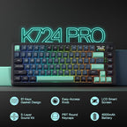 Redragon K724 PRO Wireless Gasket Gaming Keyboard w/Hype Screen & Knob - Image 2
