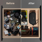 tomtoc Electronic Organizer Travel Case, Water Resistant Dual Compartment Tech - Image 9