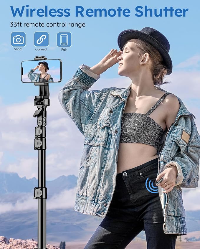 Phone Tripod, Stable & Adjustable Tall, Suit - Image 6