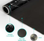 Sun Moon Gaming Mouse Pad Black Large Mouse Pad - Image 8