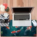 Large Mouse Pad Koi Fish Gaming Desk Pad Computer Keyboard Non-Slip Waterproof - Image 6