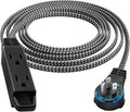 SURAIELEC 10FT 360° Rotating Flat Plug Extension Cord Flat Wall Plug by SURAIELEC