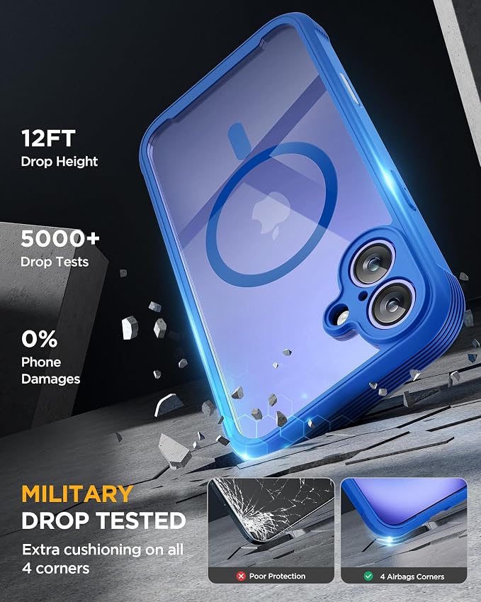 Miracase for iPhone 16 Case 6.1'', Full-Body Bumper Phone case - Image 5