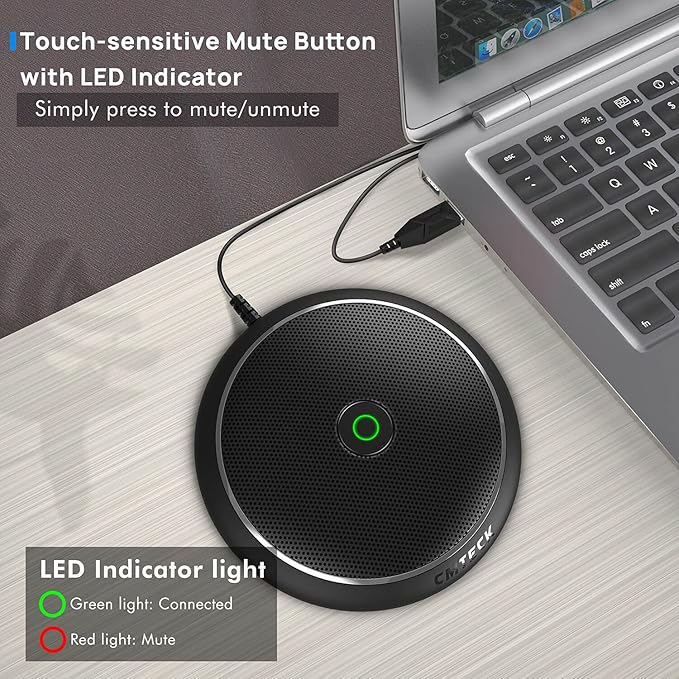 CMTECK Conference USB Microphone, Computer Desktop Mic - Image 3