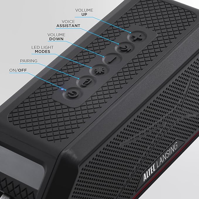 Altec Lansing Magnetic Bluetooth Speaker HYDRAJOLT 2.0, Waterproof IP67 - Image 4
