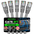 GEARit Cat 6 Ethernet Cable Cat6 Network Patch, Snagless Cord, Internet by GEARit