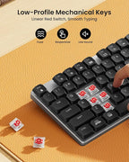 ProtoArc Mechanical Keyboard and Mouse, KM310 Wireless Rechargeable Aluminum - Image 2