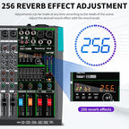Depusheng MX8 8 Channel Sound Mixer Audio Mixing Console 48V 256DSP - Image 3
