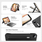 HOU iPad Air 11 Case with Keyboard Detachable Rotatable Magnetic Full - Image 4