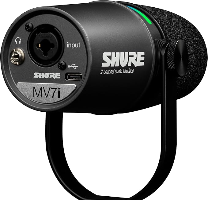 Shure MV7i Smart Microphone – USB-C & XLR Mic - Image 11