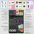 Audio Mixer 4 Channel Sound Mixer Console, Professional Music Mixing Board DJ - Image 8