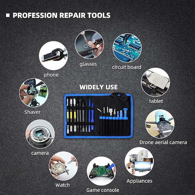 18 in 1 Electronics Repair Tool Kit, Precision Screwdriver Set, Opening Pry - Image 7