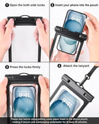 3-Pack Waterproof Phone Pouch for Cruise Essentials 2025, Beach Vacation - Image 8