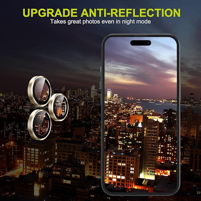 WSKEN for iPhone 14 Pro/iPhone 14 Pro Max Camera Lens Protector, HD Tempered - Image 6