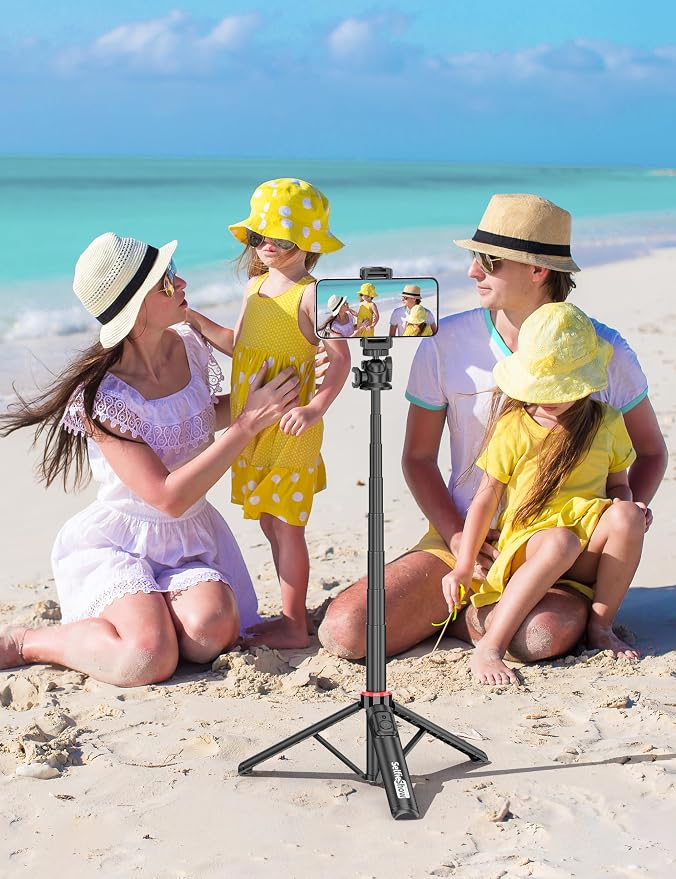 Aluminum Selfie Stick Phone Tripod, 360° Ball Head Selfie Stick - Image 9