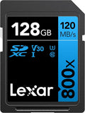 Lexar High-Performance 800x 128GB SDXC UHS-I Memory Card, Full-HD & 4K Video by Lexar