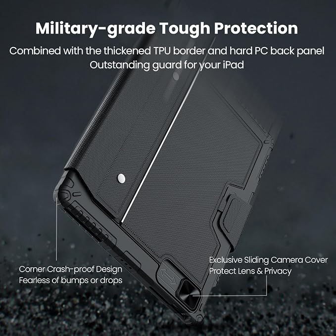 Nillkin Keyboard Case for iPad Air 13-inch, iPad Pro 12.9-inch Rugged Case - Image 5