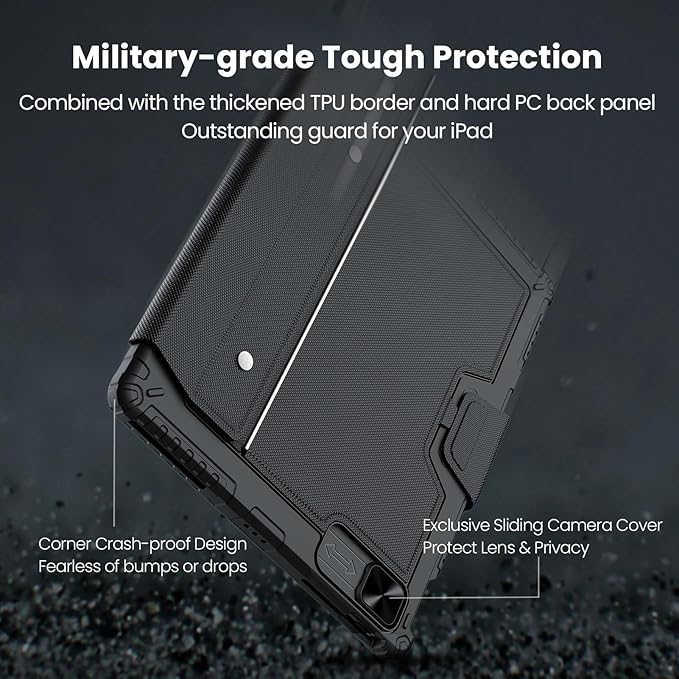 Nillkin Keyboard Case for iPad Air 13-inch, iPad Pro 12.9-inch Rugged Case - Image 5