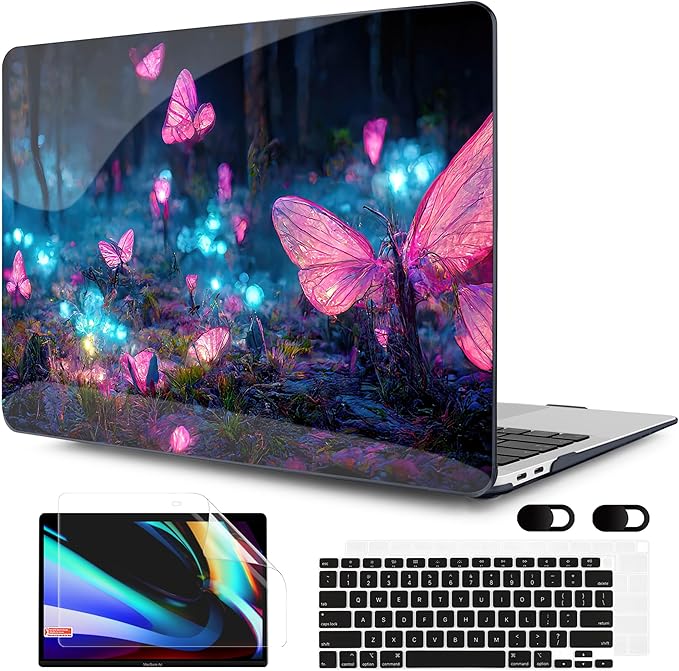 MEEgoodo for MacBook Air 13 inch Case 2021 2020 2019 2018 Released A2337 M1 by MEEgoodo