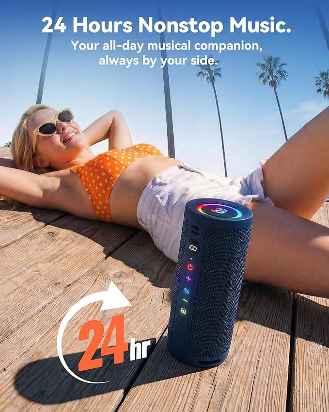 BassBloom Roar 3 Portable Bluetooth Speaker, 20W Powerful Sound - Image 7