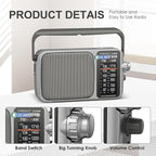 YOWGULF AM FM Radio with Best Reception, Battery Operated Radio or AC Power - Image 2