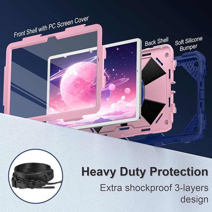 for Galaxy Tab A9 Plus Case 11 Inch, Rugged Case - Image 2