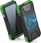 BLAVOR Solar Power Bank, PD18W QC3.0 Fast Charging 10W Wireless Charger by BLAVOR