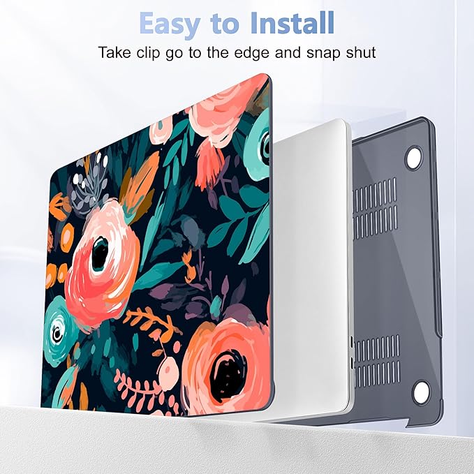 May Chen for New MacBook Pro 13 Case 2022 2020 Release, Plastic Crystal Hard - Image 9