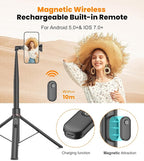 TONEOF 66" Automatic Tripod, Auto-Open Phone Tripod Stand - Image 5
