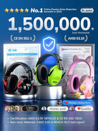 Dr.meter Ear Protection Ear Muffs, 31dB Noise Reduction Safety Earmuffs - Image 8
