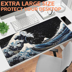 Mouse Pad Large Wave in The Night Sky Non-Slip Game Desk Mat - Image 6