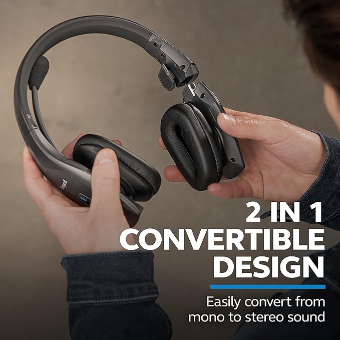 BlueParrott S650-XT Bluetooth Wireless Headphones 96% Noise Canceling Over Head - Image 3