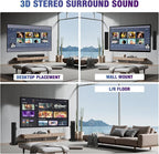 Sound Bar, 100W Sound Bar for Smart TV, 2 in 1 Detachable Home Speaker Bass - Image 7