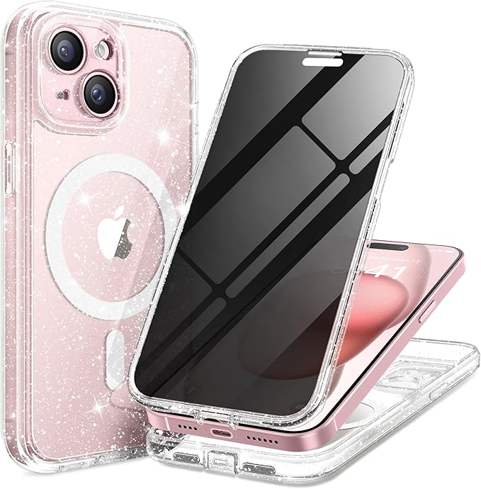 Magnetic for iPhone 15 Plus Case, Compatible by TIESZEN