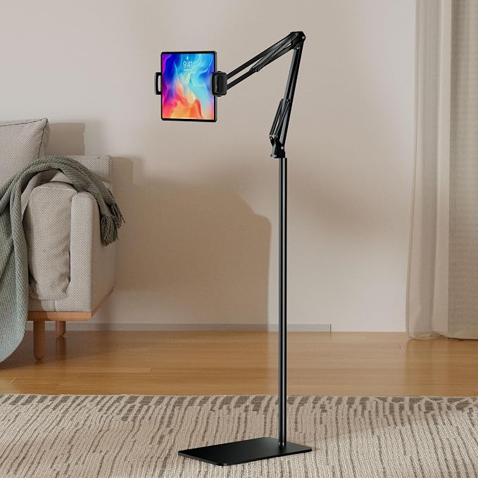 Tablet Floor Stand & Kindle Holder, Overhead Bed Reading Stand - Image 2