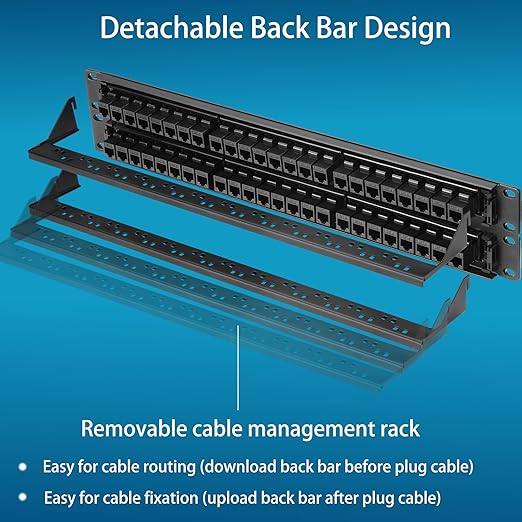 Rapink 48 Port Cat6 Patch Panel - Image 8
