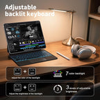 Keyboard Case for iPad Air 13 Inch, iPad Pro 12.9 inch–Magic-Style Magnetic - Image 5