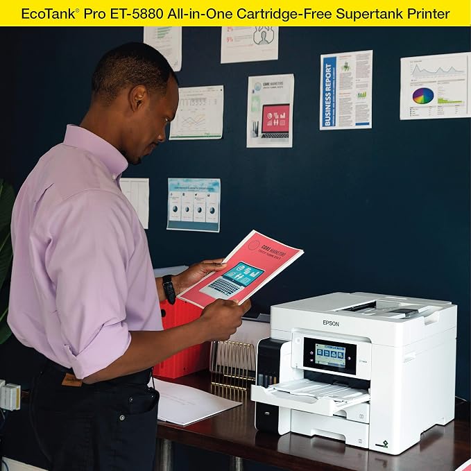 Epson EcoTank Pro ET-5880 Wireless Color All-in-One Supertank Printer - Image 7