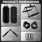 Mikolo Cable Attachments for Gym, Heavy-Duty Cable Machine Attachment Set - Image 7
