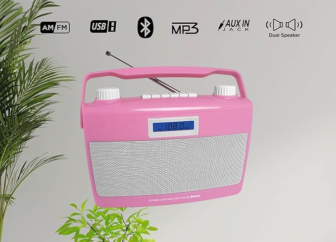 HANNLOMAX HX-500R Portable AM/FM Radio, USB Port - Image 3