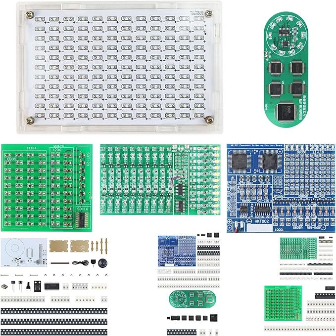 Soldering Practice Kit 5in1 DIY Music Spectrum Senior SMD Two-sided SMT by Yidab