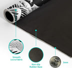 Black and White Japanese Wave Dragon Gaming Mouse Pad - Image 8