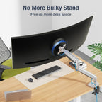 AVLT Single 17"-45" Monitor Arm Desk Mount Premium Mechanical Spring fits One - Image 5
