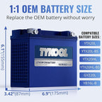 TYKOOL YTX20L-BS/YTX20HL/YB16CL-B High Performance LiFePO4 Lithium Motorcycle - Image 4