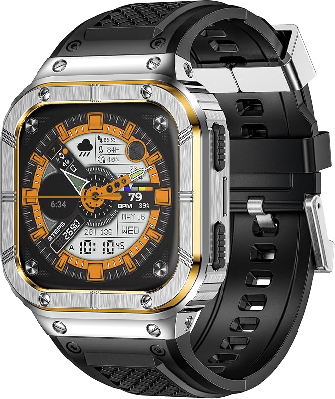 MioHHR Stainless Steel Case and Band Compatible by ProfessionalStainlessSteelWatchBandCase