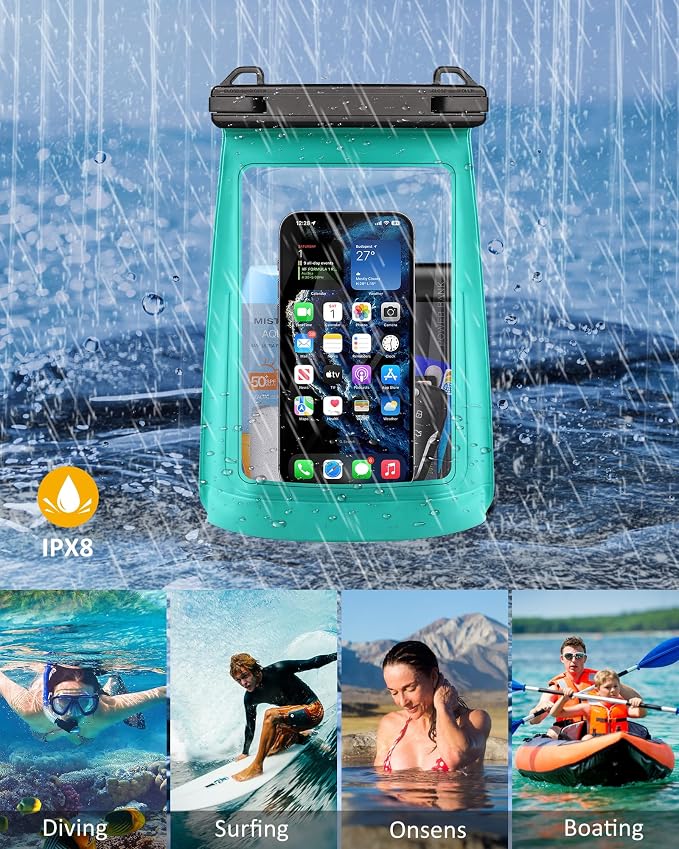2L Waterproof Phone Pouch for iPhone 16 15 14 11 Pro Max & Galaxy S24 S21 - Image 9