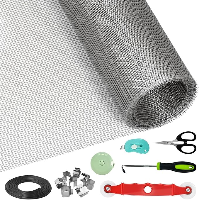 Window Screen Door Repair/Replacement Kit, by Pmbqifay